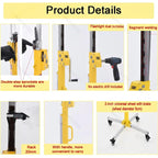 Heavy-Duty Drywall Lift & Jack - Manual/Electric Ceiling Hoist for Sheetrock Panels, 110 lbs Capacity, Foldable Design for Home Improvement & Renovation