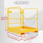 ECOTRIC 36x36 Forklift Cage 1200 LBS Capacity Work Platform Safety Cage