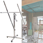 11 Ft 12 Ft Drywall Lift Panel Rolling Hoist Jack Lifter - 165 LBS Load Capacity Hand Sheetrock Lift Drywall Lift Easy Assembly - Drywall Panel Hoist Jack w/Adjustable Telescopic Arm(Small 3.2m/126in/