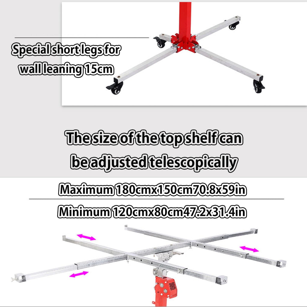 Sheetrock Lift Drywall Lift, Drywall Panel Hoist, Foldable Sheetrock Lift, Drywall Lift for Home Improvement, Suitable for Carpentry, Residential and Commercial Use(3m/118in)