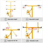Rovibek 11FT Drywall Lift, Drywall Jack Lift for Ceiling