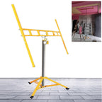 Drywall Lift Drywall Panel Carrying Tool with Wheels, Mobile Plasterboard Hoist Lifter for Workshop/Garage Ceiling, 3.7 M/12ft Plaster Jack Lift, 50kg Capacity