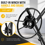 11 ft / 16 ft Drywall Lift, 150 Lbs Sheetrock Lift with Lockable Wheels