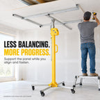 Drywall Lift, 110LBS(50kg) Sheetrock Hoist for Ceiling 5m
