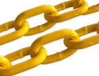 3/16" x 50' Yellow Proof Coil Powder Coated Safety Chain Swing Set | Safety Barrier | Grade 30