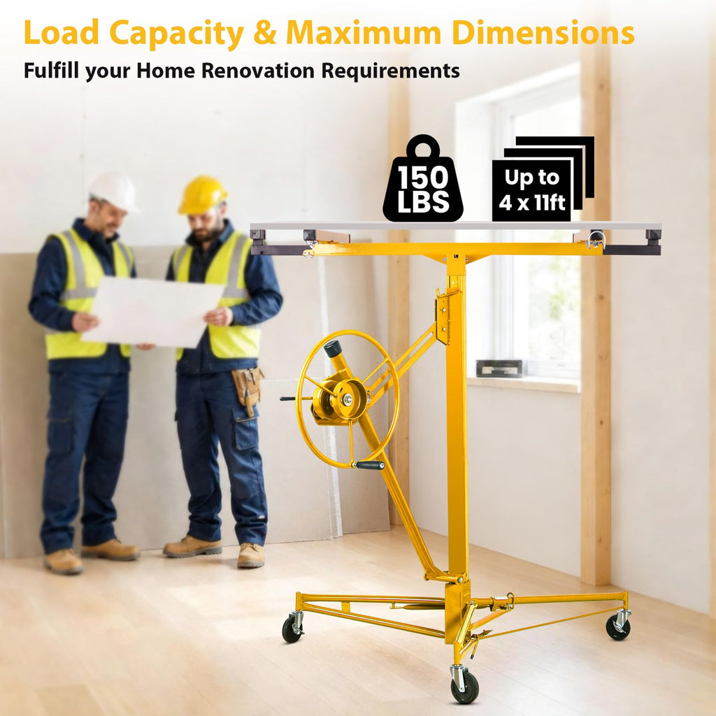 Rovibek 11FT Drywall Lift, Drywall Jack Lift for Ceiling