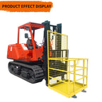 Forklift Safety Cage, 43"x45" Forklift Man Basket,1300lbs Capacity Forklift Work Platform, Forklift Aerial Platform 2-Man Collapsible Lift Basket for Lifting Loader