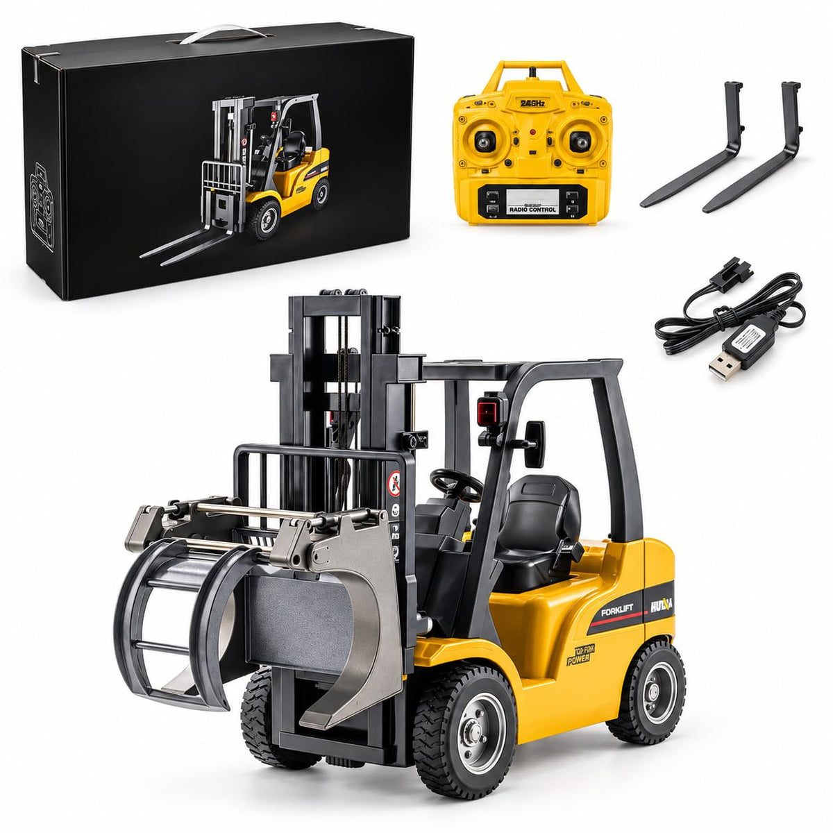 1/10 RC Forklift with Proportional Control, Alloy Fork & Grabber