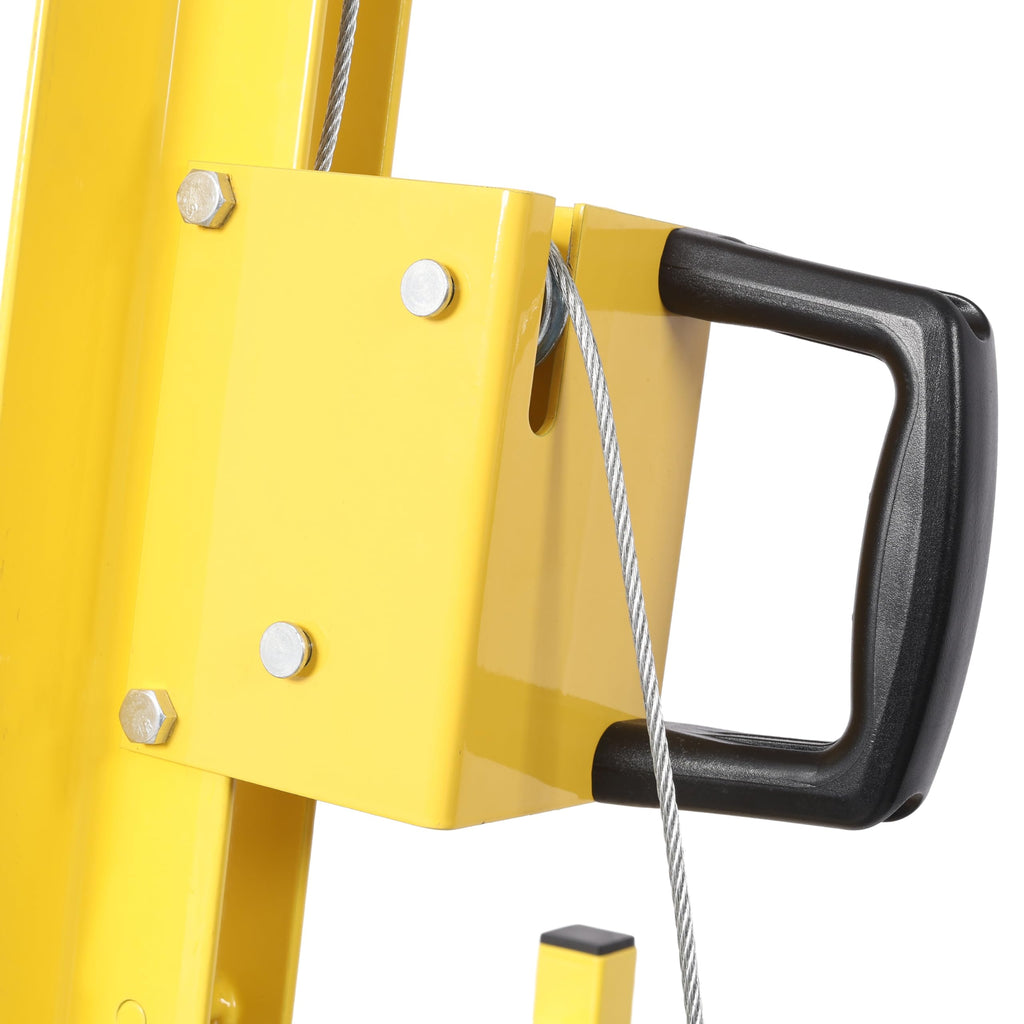 Drywall Panel Lift for Walls, Load Capacity 150LBS Heavy Duty Drywall Lifter, Use for Drywall, OSB, Plywood, Insulation, Cement Board. Yellow Color