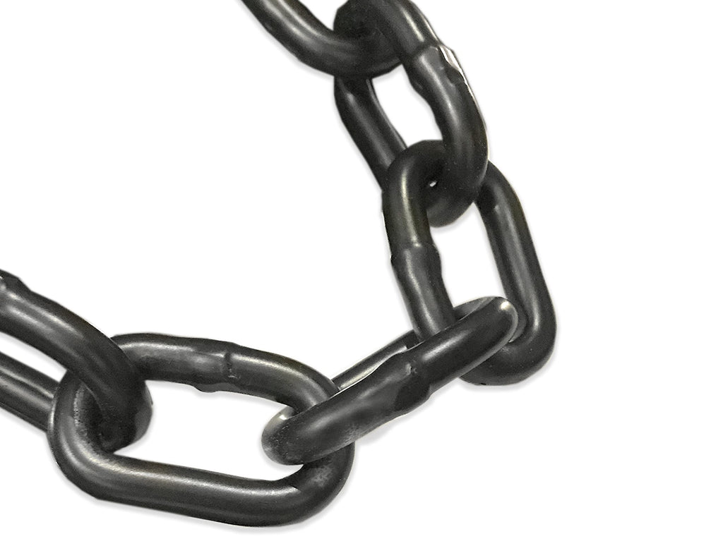 3/16" X 100' Black Powder Coated Safety Chain | Grade 30 Proof Coil | UV Protection | Max Capacity 3,200 lbs.
