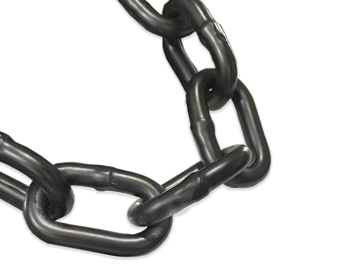 3/16" X 100' Black Powder Coated Safety Chain | Grade 30 Proof Coil | UV Protection | Max Capacity 3,200 lbs.