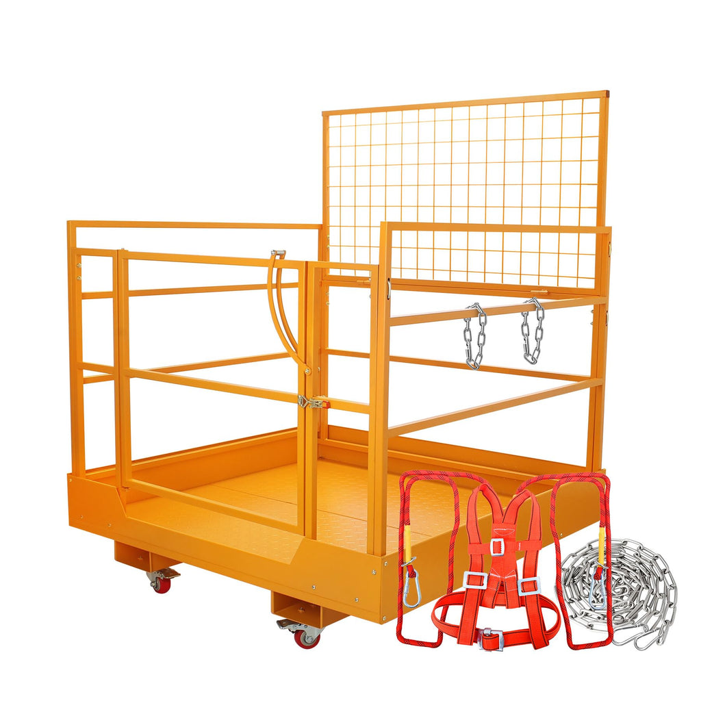 45x43 Inch Forklift Safety Cage,1400lbs Capacity Aerial Lift Basket