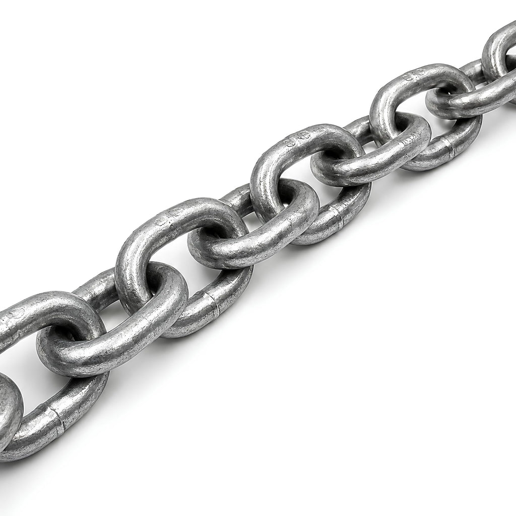 G30 Proof Coil Chain, Hot-Dipped Galvanized, 3/8", 050 ft