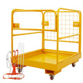 Forklift Safety Cage,Heavy Duty Forklift Man Basket 1200LBS,36"x36" Lift Basket,with Lockable Swivel Wheels,Work Platform for Most Aerial Jobs