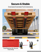 VEVOR Forklift Extensions 96 x 5.5 in, 5500 lbs Load Capacity & Bottom Lock