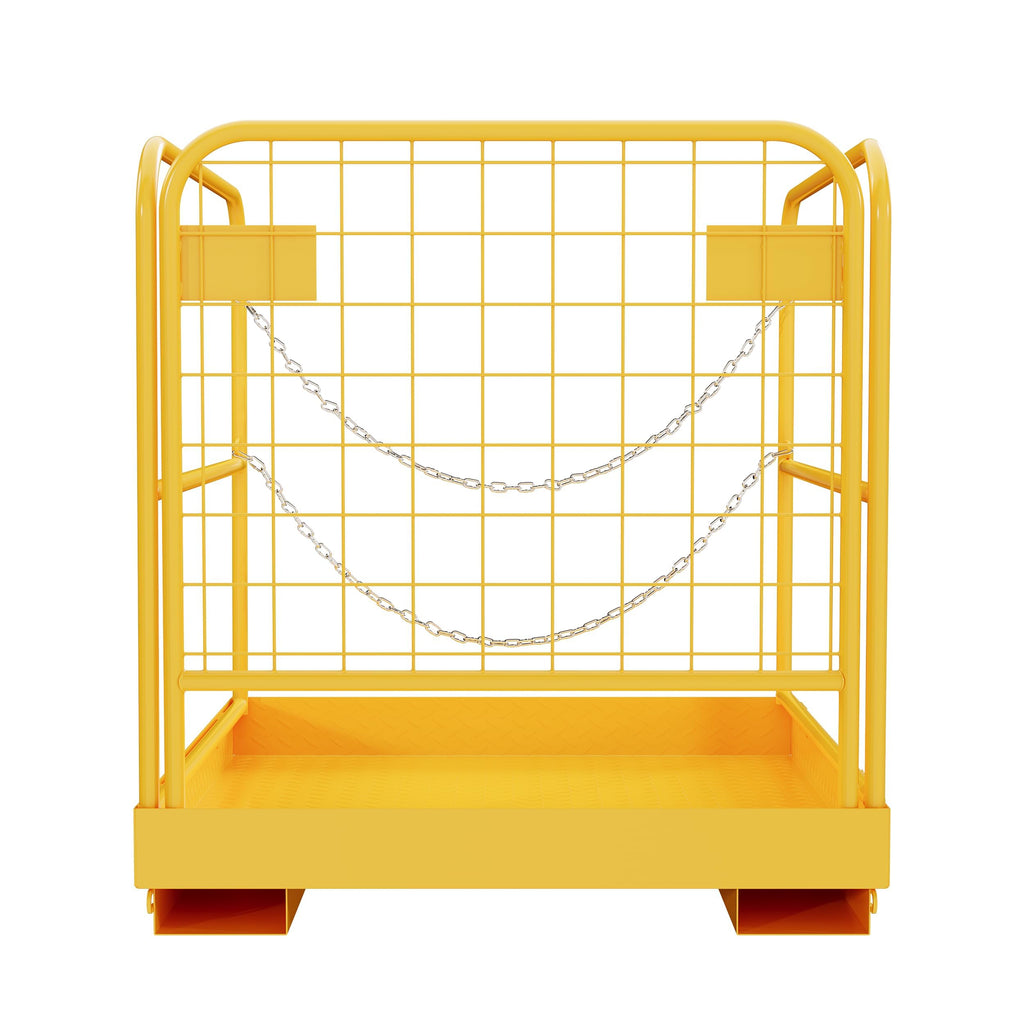 ECOTRIC 36x36 Forklift Cage 1200 LBS Capacity Work Platform Safety Cage