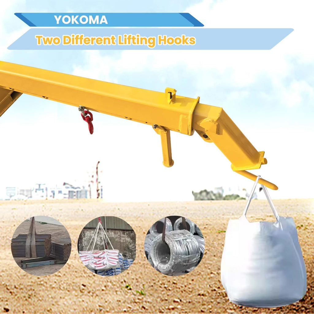Jumbo Bag Forklift Jib Boom Crane Truss. 0-45 Degrees Tilt Angle