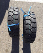 Two 6.00-9 Forklift Tires Tubes & Flaps Fork Truck 6.00-9 600-9 Heavy Duty 10 Ply Rated Load E Industrial Commercial Durable Tires Tubes for Garden