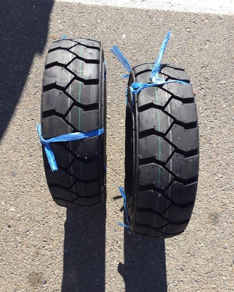 Two 6.00-9 Forklift Tires Tubes & Flaps Fork Truck 6.00-9 600-9 Heavy Duty 10 Ply Rated Load E Industrial Commercial Durable Tires Tubes for Garden