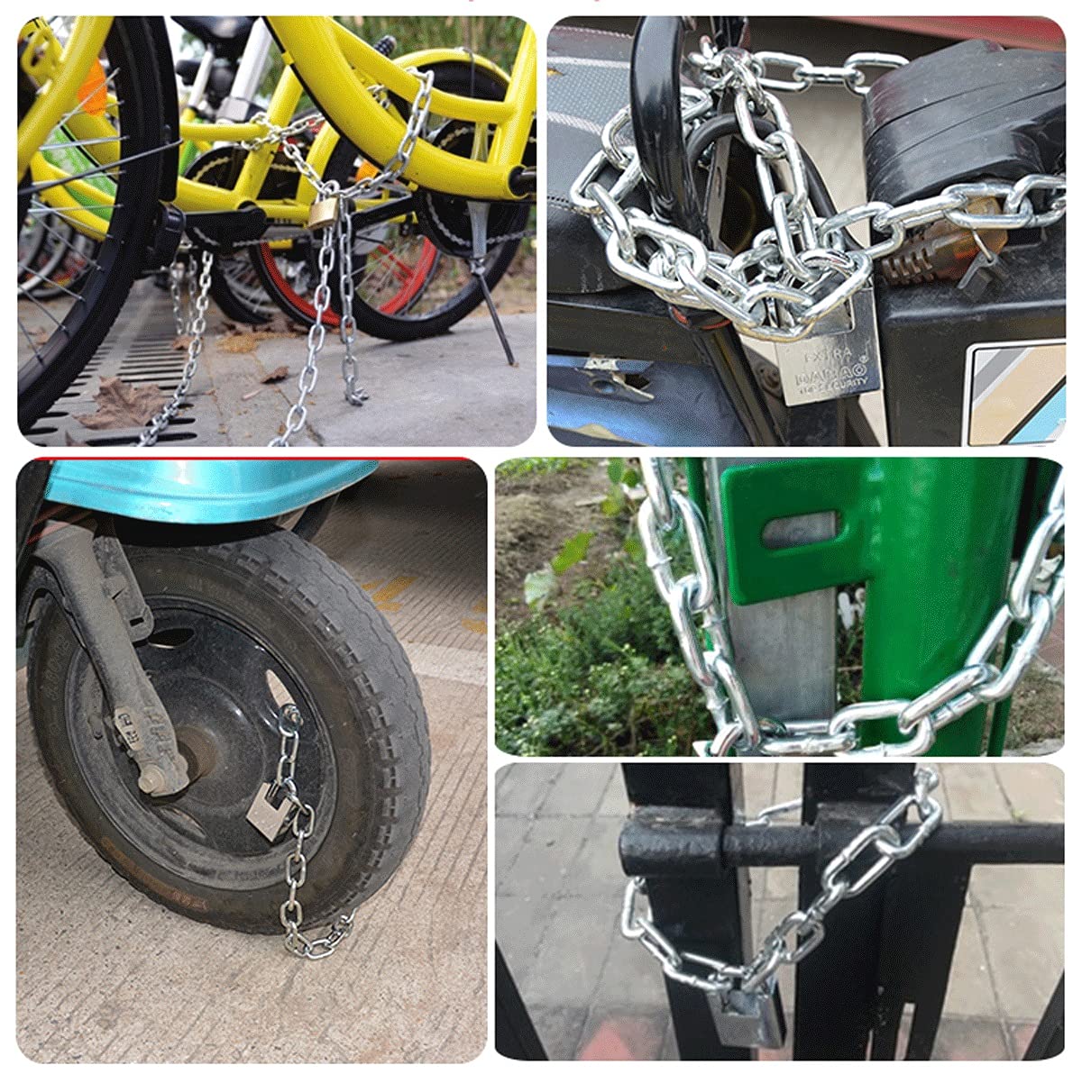 Stainless Steel Garden Chain, decorative Chain Safety Guardrail Chain Restrain The Dog Chain Dog Chain( golden Retriever) Hang Clothes And Quilts Stainless Steel Coiled Chain Chandelier Chain