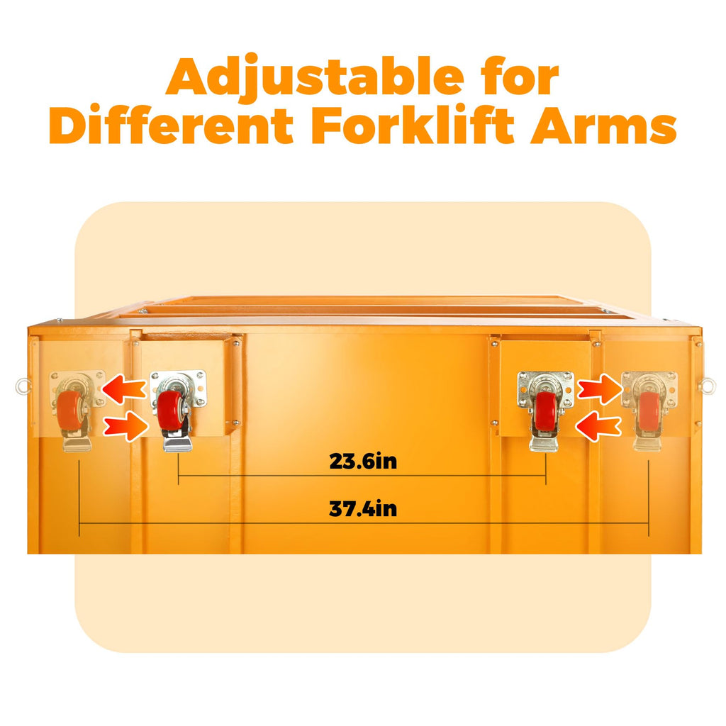 45x43 Inch Forklift Safety Cage,1400lbs Capacity Aerial Lift Basket