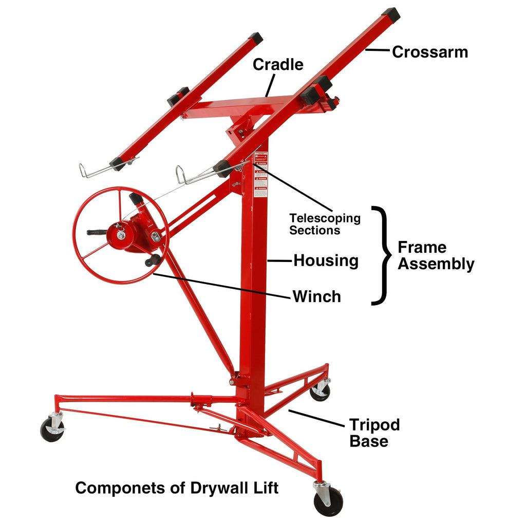 Heavy Duty Drywall Lift,Plaster Board Panel Hoist Jack Tool with 70kg Lifting Capacity,Ideal for Construction and Renovation Projects
