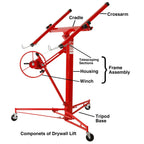 Heavy Duty Drywall Lift,Plaster Board Panel Hoist Jack Tool with 70kg Lifting Capacity,Ideal for Construction and Renovation Projects