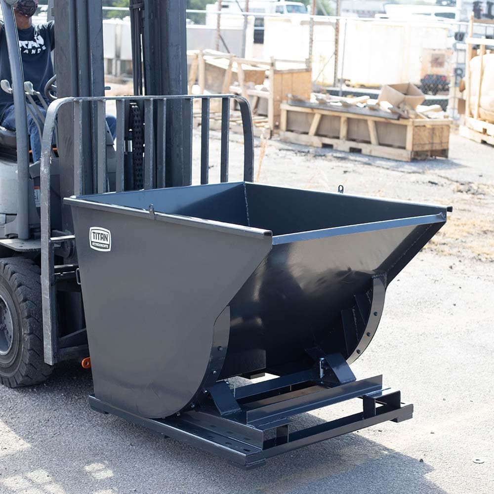 Titan Attachments Self-Dumping Hopper, Fork Lift Operated, Material Handling