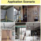 Heavy-Duty Drywall Lift & Jack - Manual/Electric Ceiling Hoist for Sheetrock Panels, 110 lbs Capacity, Foldable Design for Home Improvement & Renovation