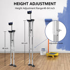 Drywall Stilts, 48"-64" Stilts Heights Adjustable Aluminum Work Stilts