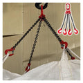 Lifting Chain with 4400lbs Load Capacity, Durable 4-Hook Design for Balanced Lifting, Ideal for Cranes and Heavy Load Handling