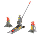 Vestil Fork-J Steel Manual Hydraulic Fork Truck Jack 43-1/4 in. x 7-7/8 in. x 36 in. 8,000 Lb. Capacity Gray