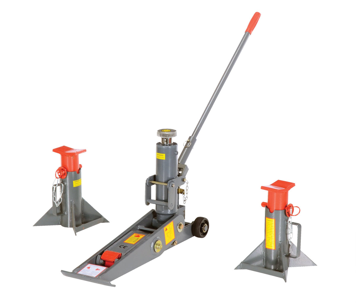 Vestil Fork-J Steel Manual Hydraulic Fork Truck Jack 43-1/4 in. x 7-7/8 in. x 36 in. 8,000 Lb. Capacity Gray