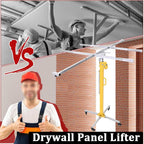 Drywall Lift with Adjustable Arm and Wheels for Construction Sheetrock Hoisting