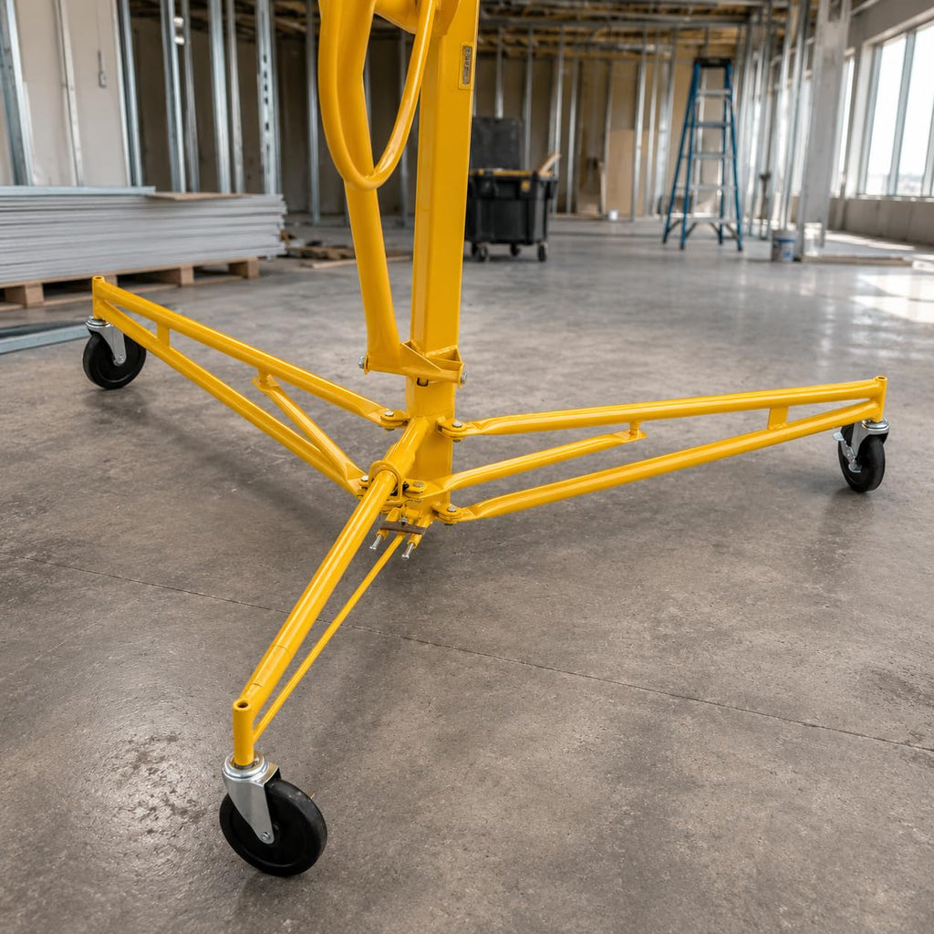 Stark USA 11 Ft Drywall Lift Panel Hoist, Rolling Sheetrock Lift Jack with 360° Adjustable Cradle, Telescoping Extension Arm, 3 Lockable Swivel Casters, Heavy-Duty Drywall Ceiling Installation Lift