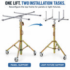 Drywall Lift Manual Electric 2-in-1 Stable Lifting Tool for Ceilings