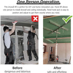Safe Plate Lifter Tool, Heavy-Duty Drywall Sheet Lifter, 360° Adjustable Sheetrock Lifter with Rolling Casters & Extendable Arm, for DIY, Home Improvement
