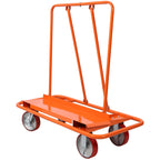 Heavy Duty Drywall Cart 3300lbs Capacity: Professional Panel Dolly with 8" Polyurethane Wheels & Steel Frame for Contractors - Secure Transport & Vertical Storage for Sheetrock & Building Mat