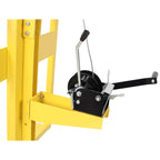 Drywall Panel Lift for Wall Installation, 10ft Heavy Duty Drywall Lifter with 150 lbs Load Capacity, Self-Locking Winch, Supports 16x4 ft Panels, Sheetrock Lift for Drywall, OSB, Cement Board