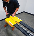 Vestil FTTM-2 Steel Fork Lift Hitch Attachment 20-9/16 in x 14-1/2 in x 8-1/16 in 1500 Lb. Capacity Yellow