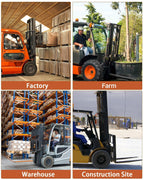 72 Inch Forklift Extensions, 4.5 Width Fork Extensions, 5500 Lbs Capacity, Heavy Duty Fork Extensions for Forklifts, 1 Pair, Red