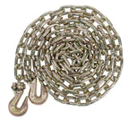 Mytee Products 4 Pack 5/16 Inch x 25 FT Grade 70 Binder Chain with Clevis Grab Hooks - G70 Transport Tow Chain - 4,700 Lbs Working Load Limit