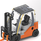 Universal Fit Heavy Duty Forklift Cab Enclosure Cover, Waterproof Windshield Rain Canopy Cover, Capacity Up to 13000+ lbs, Ship from USA