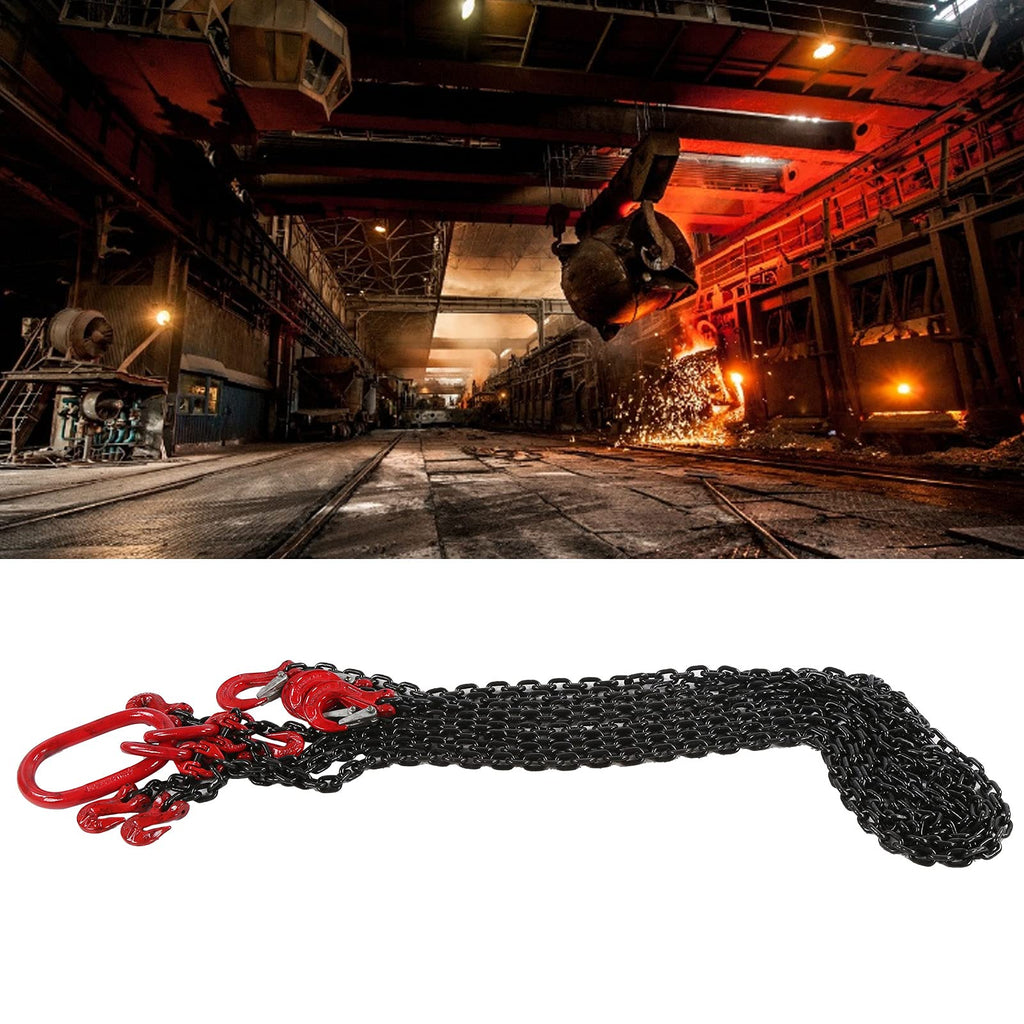 Adjustable Lifting Chain for Mines, Ports, Buildings, 2 Meters, 1 Ton, 6mm