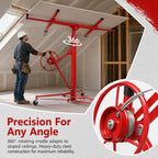 16 ft Drywall Lift Panel Rolling Hoist Jack Lifter for Sheetrock