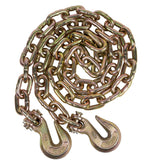 Mytee Products (2 Pack) 3/8" X 25' G70 Chain with Grab Hooks, WLL 6,600 lbs