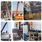 Lifting Chain with 4400lbs Load Capacity, Durable 4-Hook Design for Balanced Lifting, Ideal for Cranes and Heavy Load Handling