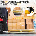 92 Inch Forklift Extensions 4.5in Width Pallet Fork Extension