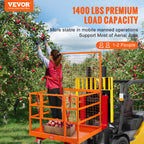 VEVOR Forklift Safety Cage, 43 x 45 Inch Forklift Man Basket with Wheels