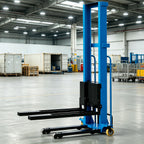 Portable Semi Electric Forklift, Hydraulic Pallet Stacker Material Lift